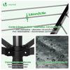Etendoir a Linge Exterieur Rotatif avec housse de protection et Surface etendage 45m Noir - VOUNOT FR