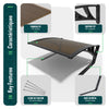 Garage de tondeuse robot Abri 82x80x46 cm marron