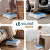 Marche pied antiderapant salle de bain empilable 50x40x10cm PP EVA bleu - VOUNOT FR