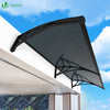Auvent de porte marquise 200x80 cm en Polycarbonate anti UV Anthracite - VOUNOT FR