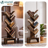 Bibliotheque Arbre etagere a Livres 38x19x113cm Marron Rustique