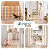 Barriere de securite a pression sans percage Largeur 103-110cm Metal blanc - VOUNOT FR