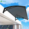 Auvent de porte marquise 120x80 cm en Polycarbonate anti UV Anthracite - VOUNOT FR