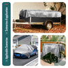 Bâche de Protection en Polyéthylène resistant et impermeable 180g/m² gris et noir 6x8m - VOUNOT FR