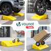 Lot de 2 Rampes de Trottoir en Polypropylene 25x27x11 cm Jaune - VOUNOT FR