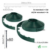 Bordure de jardin PVC flexible 40m avec piquets vert