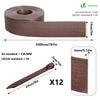 Bordure de jardin PE haute flexible 20M avec piquets marron