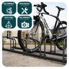 Ratelier range velo acier mural et sol 6 vélos Noir - VOUNOT FR