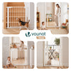 Barriere de securite a pression sans percage Largeur 75-82cm Metal blanc - VOUNOT FR