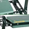 Agenouilloir tabouret de jardin 2 en 1 avec pochette de rangement EVA vert