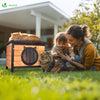 Maison pour Chat en bois avec toit bitumé et entrée en forme d'oreilles de chat