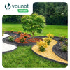 Bordure de jardin PE flexible 10m avec piquets anthracite - VOUNOT FR
