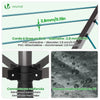 Etendoir a Linge Exterieur Rotatif avec housse de protection et Surface etendage 50m Gris - VOUNOT FR