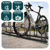 Ratelier range velo acier mural et sol 5 vélos Noir - VOUNOT FR
