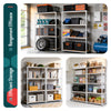 Lot de 2 Etagères de rangement charge lourde robuste à 4 niveaux 80x40x160cm - VOUNOT FR