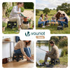 Tabouret pliant antiderapant 32x25x22 cm plastique noir - VOUNOT FR