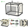 Sac transport pliable chien chat caisse cage portable 50x35x36cm beige - VOUNOT FR