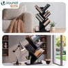 Bibliotheque Arbre etagere a Livres 30x16x60cm Noir