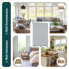 Store moustiquaire pour fenetre enroulable et recoupable en aluminium L130 x H160 Blanc