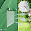 Serre de jardin hivernage murale adossee avec bache PE 300x100x180cm vert