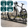 Ratelier range velo acier mural et sol 4 vélos Noir - VOUNOT FR