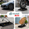 Lot de 2 Rampes de Trottoir en Polypropylene 25x27x7 cm Noir - VOUNOT FR
