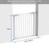 Barriere de Securite porte et escalier 75-84cm blanc pour animaux