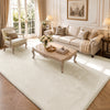 Tapis de salon poils ras doux antiderapant 240x340cm uni beige - VOUNOT FR