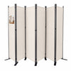 Paravent interieur separateur 6 panneaux autoportant pliable 340 x 30 x 164 cm Beige - VOUNOT FR