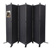 Paravent interieur separateur 6 panneaux autoportant pliable 340 x 30 x 164 cm Anthracite - VOUNOT FR