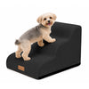 Escalier pour chien et chat en mousse haute densite et housse lavable 57x40x40cm noir - VOUNOT FR