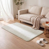 Tapis de salon poils ras doux antiderapant 80x150cm uni crème - VOUNOT FR