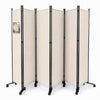 Paravent interieur separateur avec roue 6 panneaux autoportant pliable 340 x 30 x 171 cm Beige - VOUNOT FR