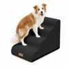 Escalier pour chien et chat en mousse haute densite et housse lavable 72x40x50cm noir - VOUNOT FR