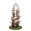 Tuteur de jardin obelisque 194 cm en metal Noir - VOUNOT FR