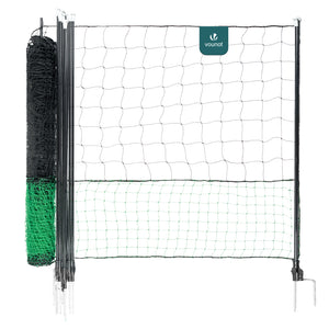 Kit cloture filet a poules PE avec piquets 30m