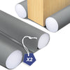 Lot de 2 Boudins de Porte Isolants coupe froid Découpables 96cm Gris
