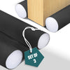 Lot de 3 Boudins de Porte Isolants coupe froid Découpables 96cm Noir