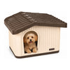 Maison pour chat chien plastique interieur exterieur 60x51x41cm Beige - VOUNOT FR