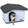 Maison pour chat plastique interieur exterieur 60x51x41cm Blanc