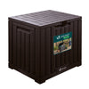 Coffre de Rangement Exterieur 126L en PP avec Système de Verrouillage 56x44x53CM Marron