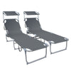 Transat pare soleil Lot de 2 pcs Gris - VOUNOT FR