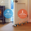 Lot de 3 Boudins de Porte Isolants coupe froid Découpables 96cm Noir