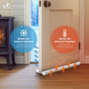 Lot de 2 Boudins de Porte Isolants coupe froid Découpables 96cm Blanc