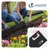 Lot de 10 Bordures de jardin acier galvanise avec pointes ancrages 106x18cm noir - VOUNOT FR