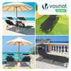 Transat pare soleil Lot de 2 pcs Noir - VOUNOT FR