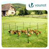 Kit cloture filet a poules PE avec piquets 30m
