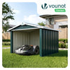 Abri pour robot tondeuse en métal XL Vert - VOUNOT FR