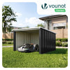 Abri pour robot tondeuse en métal L Noir - VOUNOT FR
