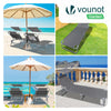 Transat pare soleil Lot de 2 pcs Gris - VOUNOT FR